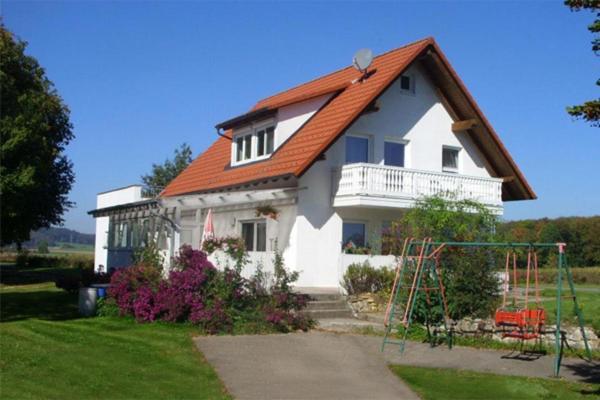 Ferienhaus Eichhoelzle Münsingen エクステリア 写真
